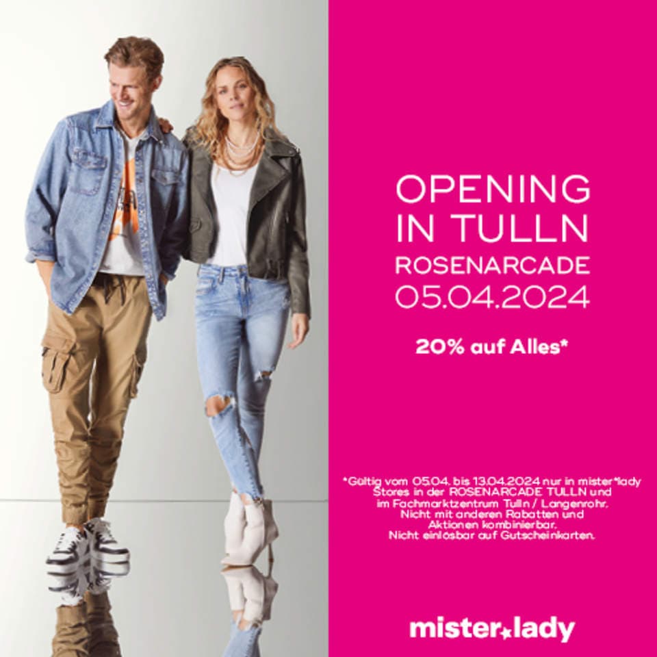 mister*lady // STORE OPENING IN TULLN ÖSTERREICH