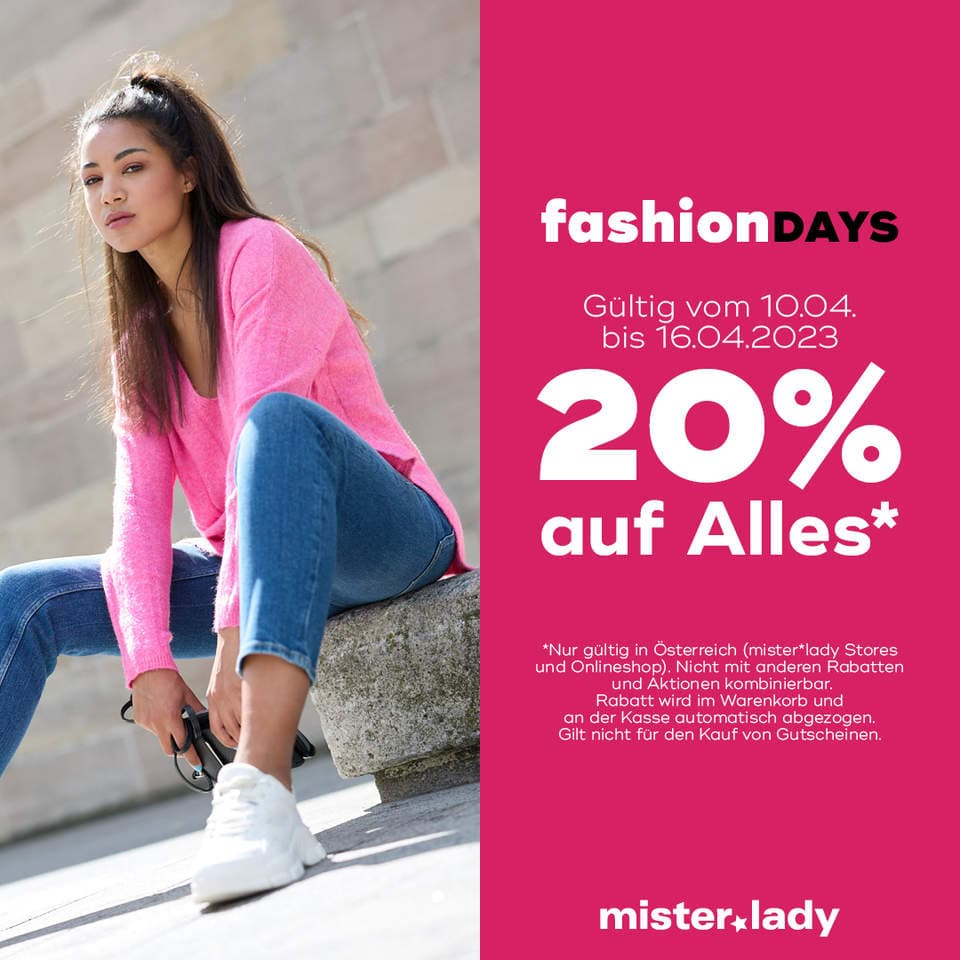 mister*lady // fashionDAYS Österreich 10.04.-16.04.2023